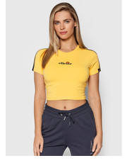 Bluzka T-Shirt Latus SGK12165 Żółty Cropped Fit - modivo.pl Ellesse