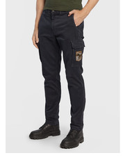 Spodnie męskie Spodnie materiałowe 222PA1513CT3001 Granatowy Regular Fit - modivo.pl Aeronautica Militare