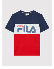 Bluzka T-Shirt Collage Station Tee FAK0063 Kolorowy Regular Fit - modivo.pl Fila