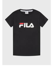 Bluzka T-Shirt Solberg Classic Logo FAT0109 Czarny Regular Fit - modivo.pl Fila
