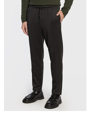 Spodnie męskie Spodnie dresowe 30-007013 Czarny Regular Fit - modivo.pl Lindbergh