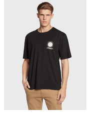 T-shirt - koszulka męska T-Shirt 30-400030 Czarny Regular Fit - modivo.pl Lindbergh