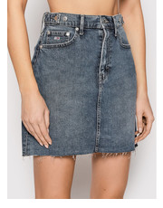 Spódnica mini Spódnica jeansowa Mom Skirt DW0DW11025 Granatowy Regular Fit - modivo.pl Tommy Jeans