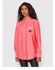 Koszula Koszula Badge Boyfriend DW0DW12891 Różowy Boyfriend Fit - modivo.pl Tommy Jeans