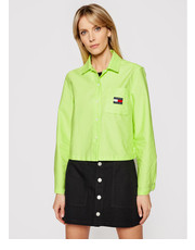 Koszula Koszula Badge Pocket DW0DW08918 Zielony Regular Fit - modivo.pl Tommy Jeans