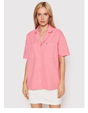 Koszula Koszula DW0DW12908 Różowy Oversize - modivo.pl Tommy Jeans