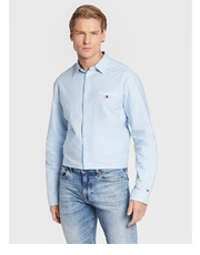 Koszula męska Koszula Serif Linear Oxford DM0DM15143 Niebieski Classic Fit - modivo.pl Tommy Jeans