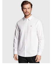 Koszula męska Koszula Classic Oxford DM0DM15408 Biały Classic Fit - modivo.pl Tommy Jeans