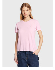 Bluzka T-Shirt Tjw Soft DW0DW06901 Różowy Regular Fit - modivo.pl Tommy Jeans
