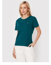 Bluzka T-Shirt Tjw Soft DW0DW06901 Niebieski Regular Fit - modivo.pl Tommy Jeans