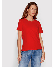 Bluzka T-Shirt DW0DW14616 Czerwony Regular Fit - modivo.pl Tommy Jeans