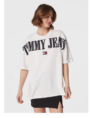 Bluzka T-Shirt Archive DW0DW14914 Biały Oversize - modivo.pl Tommy Jeans