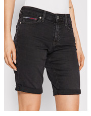 Spodnie Szorty jeansowe Bermuda DW0DW12456 Czarny Regular Fit - modivo.pl Tommy Jeans