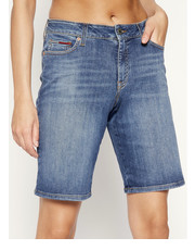 Spodnie Szorty jeansowe Mid Rise Denim Bermuda DW0DW08214 Granatowy Regular Fit - modivo.pl Tommy Jeans