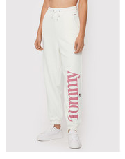 Spodnie Spodnie dresowe Tjw Bold DW0DW13760 Biały Relaxed Fit - modivo.pl Tommy Jeans