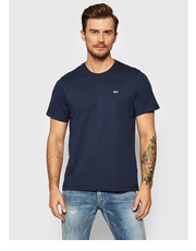 T-shirt - koszulka męska T-Shirt Classic DM0DM09598 Granatowy Regular Fit - modivo.pl Tommy Jeans