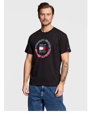 T-shirt - koszulka męska T-Shirt DM0DM15676 Czarny Relaxed Fit - modivo.pl Tommy Jeans