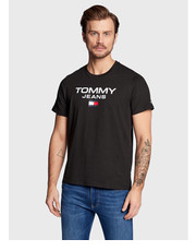 T-shirt - koszulka męska T-Shirt Entry DM0DM15682 Czarny Regular Fit - modivo.pl Tommy Jeans