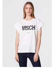 Bluzka MSCH Copenhagen T-Shirt Alva 16708 Biały Boxy Fit - modivo.pl Msch Copenhagen