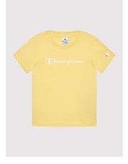 Bluzka T-Shirt 404327 Żółty Regular Fit - modivo.pl Champion