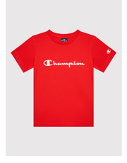 Bluzka T-Shirt 305908 Czerwony Regular Fit - modivo.pl Champion