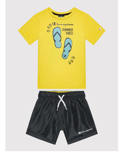 Bluzka Komplet t-shirt i szorty sportowe 306050 Kolorowy Regular Fit - modivo.pl Champion