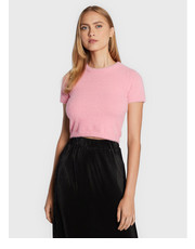 Bluzka Bluzka TM0219A Różowy Slim Fit - modivo.pl Glamorous