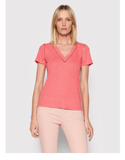 Bluzka T-Shirt 221-DORA Różowy Regular Fit - modivo.pl Morgan