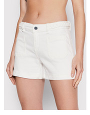 Spodnie Szorty jeansowe 221-SHEVEN Biały Regular Fit - modivo.pl Morgan