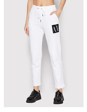 Spodnie Spodnie dresowe 8NYPGX YJ68Z 1000 Biały Regular Fit - modivo.pl Armani Exchange