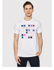 T-shirt - koszulka męska T-Shirt 3LZTKF ZJE6Z 1100 Biały Slim Fit - modivo.pl Armani Exchange