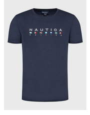 T-shirt - koszulka męska T-Shirt Noah N1G00403 Granatowy Regular Fit - modivo.pl Nautica
