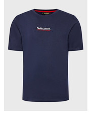 T-shirt - koszulka męska T-Shirt Tarpon N7G00792 Granatowy Regular Fit - modivo.pl Nautica