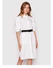 Sukienka Sukienka koszulowa 221W1301 Biały Regular Fit - modivo.pl Karl Lagerfeld