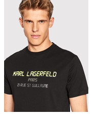 T-shirt - koszulka męska T-Shirt 755081 523224 Czarny Regular Fit - modivo.pl Karl Lagerfeld