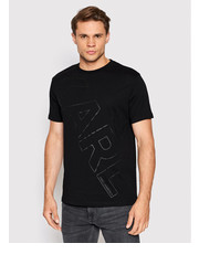 T-shirt - koszulka męska T-Shirt 755401 523224 Czarny Regular Fit - modivo.pl Karl Lagerfeld