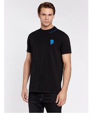 T-shirt - koszulka męska T-Shirt 755423 524221 Czarny Regular Fit - modivo.pl Karl Lagerfeld