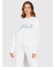 Bluza Bluza Logo 221W1810 Biały Relaxed Fit - modivo.pl Karl Lagerfeld