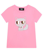 Bluzka T-Shirt Z15388 S Różowy Regular Fit - modivo.pl Karl Lagerfeld