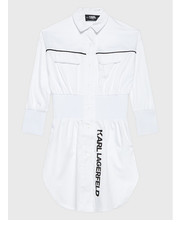 Sukienka dziecięca Sukienka elegancka Z12221 S Biały Regular Fit - modivo.pl Karl Lagerfeld