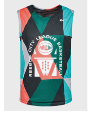 T-shirt - koszulka męska Reebok Tank top City League HK2981 Czarny Relaxed Fit - modivo.pl Reebok Classic