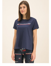 Bluzka T-Shirt Tee Logo S10S100061 Granatowy Regular Fit - modivo.pl Tommy Sport