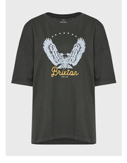 Bluzka T-Shirt Freebird 16794 Szary Oversize - modivo.pl Brixton