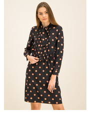 Sukienka Sukienka koszulowa Printed Ruffle Bow Dress 61697 Czarny Regular Fit - modivo.pl Tory Burch