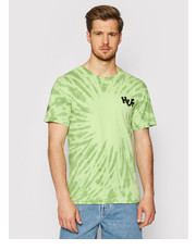 T-shirt - koszulka męska T-Shirt HAZE Brush Tie Dye TS01383 Zielony Regular Fit - modivo.pl Huf