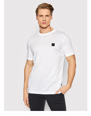 T-shirt - koszulka męska T-Shirt Tiburt 278 50467101 Biały Regular Fit - modivo.pl Boss