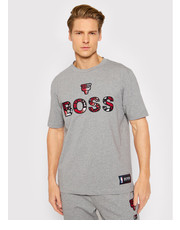T-shirt - koszulka męska T-Shirt NBA TBasket_2 50461962 Szary Comfort Fit - modivo.pl Boss