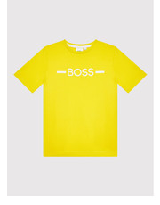 Bluzka T-Shirt J25N29 D Żółty Regular Fit - modivo.pl Boss