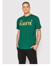 T-shirt - koszulka męska . T-Shirt KLASYK West 1103 Zielony Regular Fit - modivo.pl Prosto