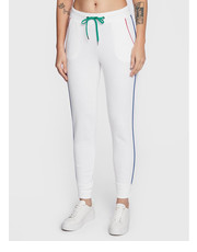 Spodnie Spodnie dresowe 3J68P0472 Biały Regular Fit - modivo.pl United Colors Of Benetton